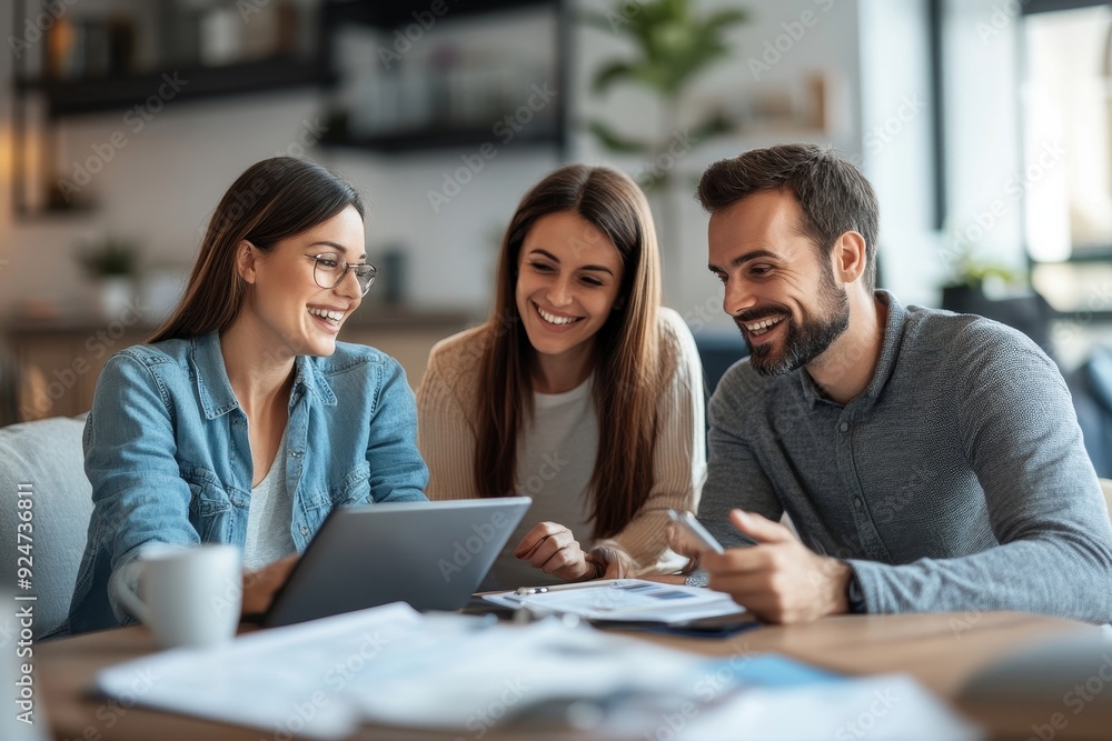 © Image Alchemy - young couple is meeting with a financial planner, Generative AI