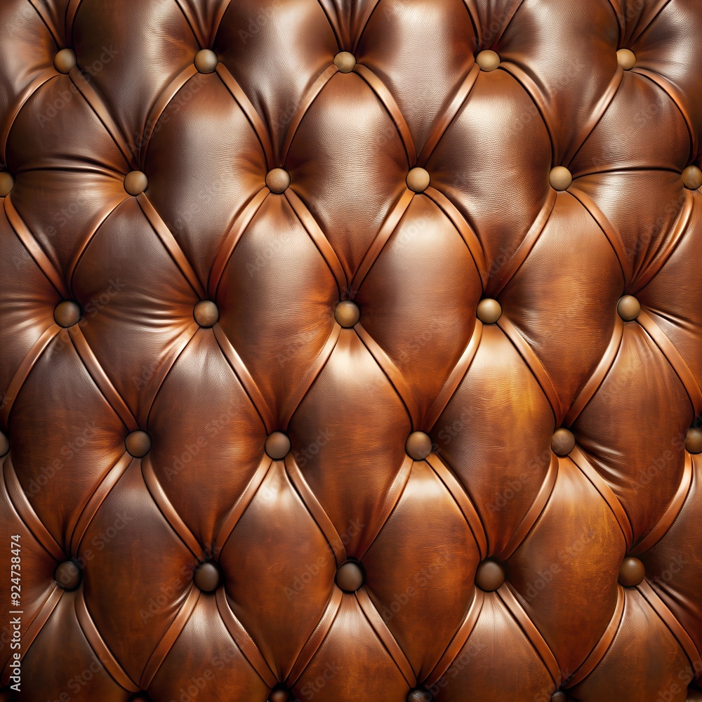 Fototapeta premium Luxury decorated leather close-up texture