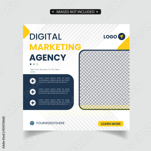 digital marketing agency social media post template