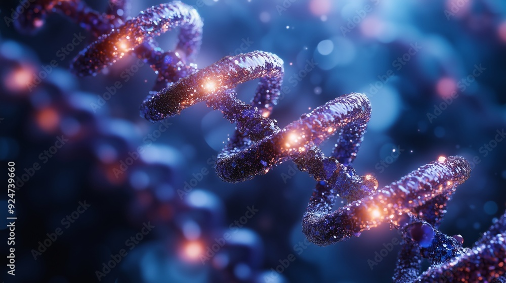 High-Quality HD Image of DNA Molecules High-Quality HD Image of DNA Molecules