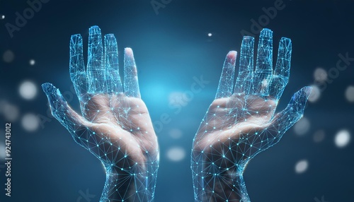 Modeling a digital human hand.