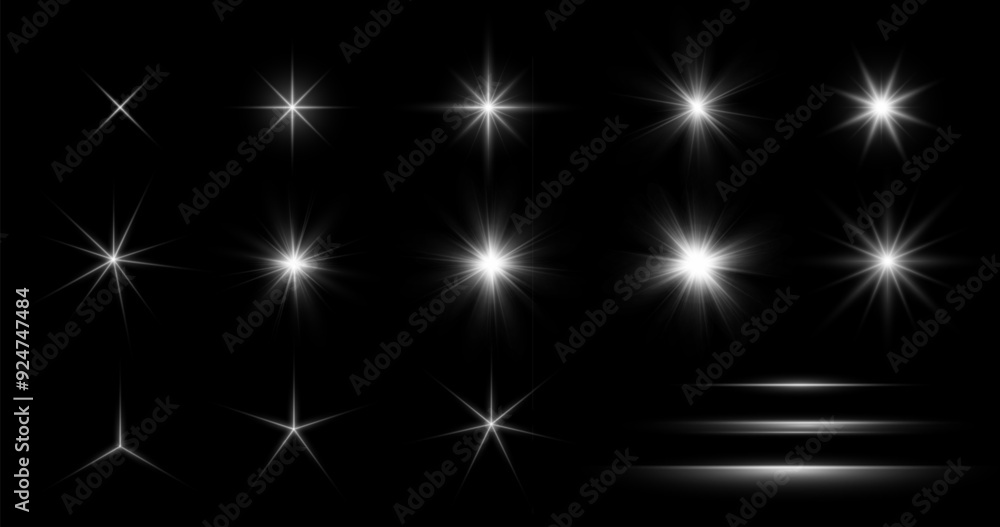 Photography White Glow lighting Star