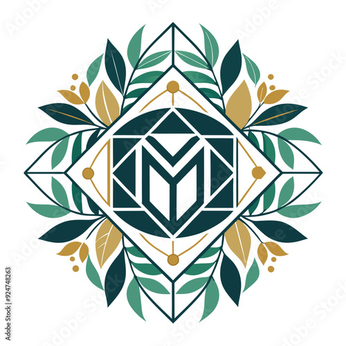 geometry and floral monograms