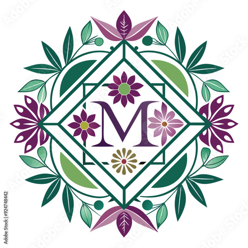 geometry and floral monograms