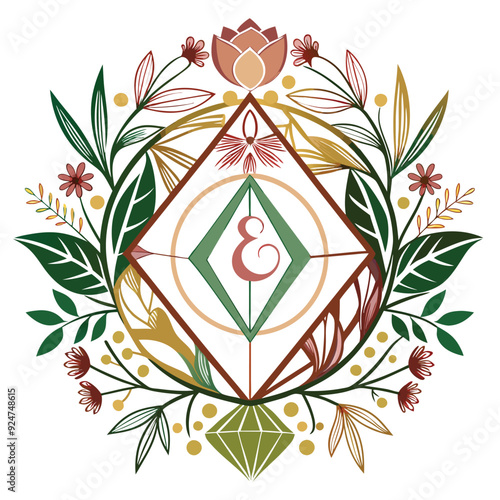 geometry and floral monograms