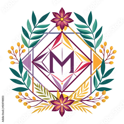geometry and floral monograms