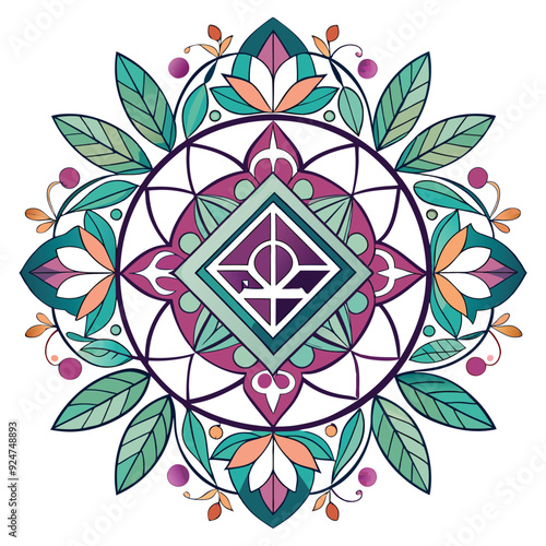 geometry and floral monograms