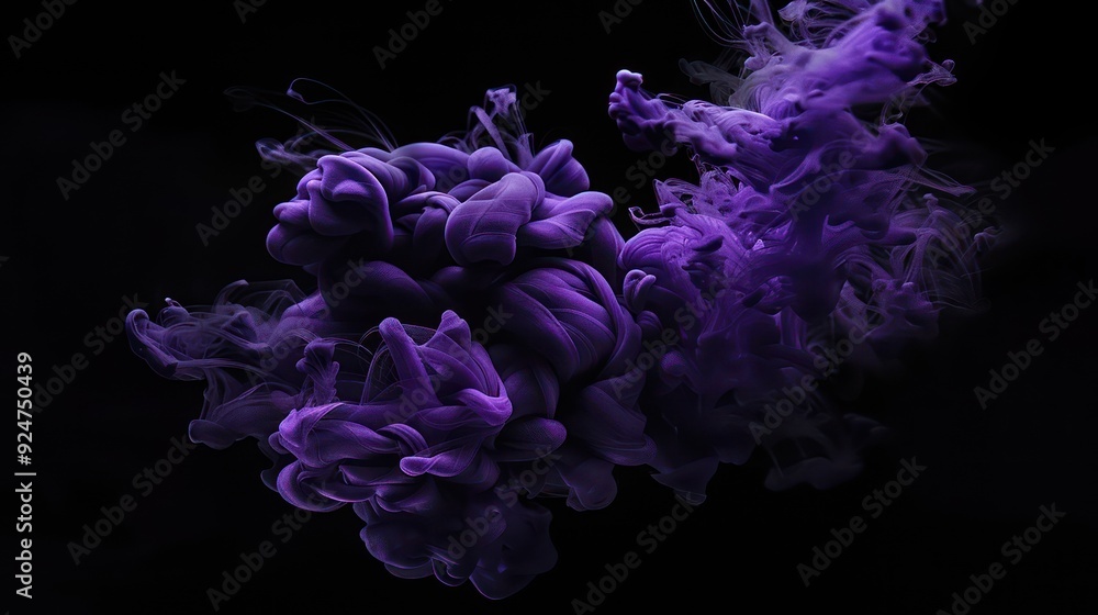 Close up of pink smoke on black background Close up of pink smoke on black background