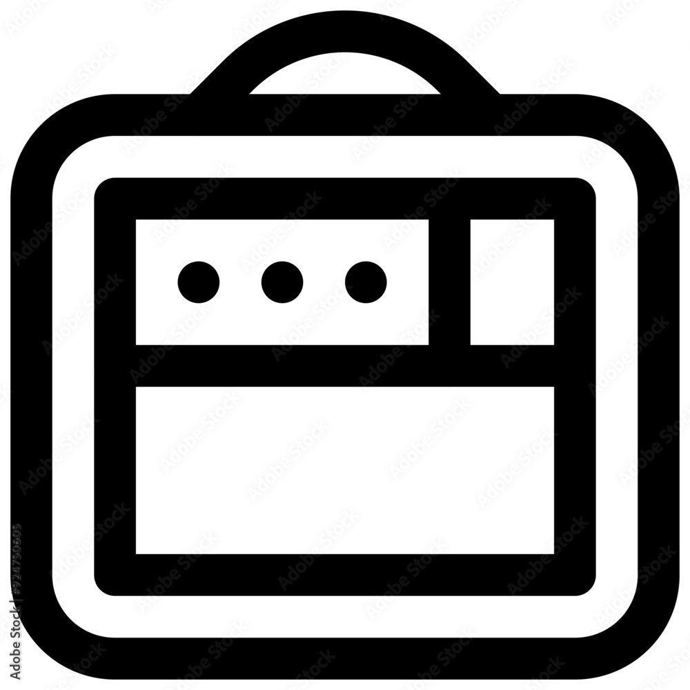 Combo amp. Editable stroke vector icon. Combo amp. Editable stroke vector icon.