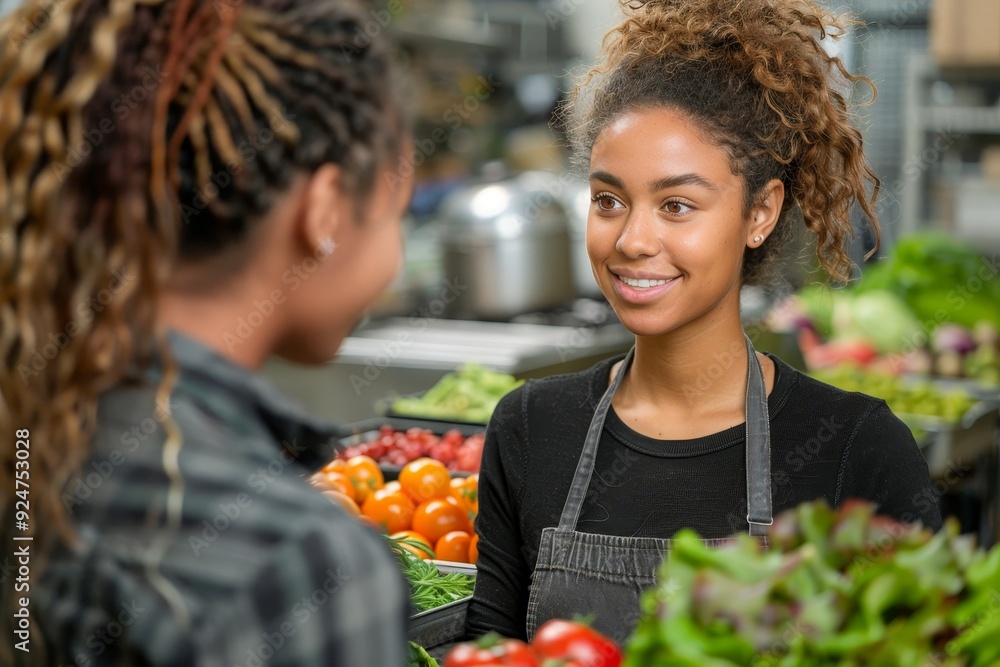 Nutritional Counseling Session with Dietitian and Client Discussing Meal Plans. Nutritional Counseling Session with Dietitian and Client Discussing Meal Plans.
