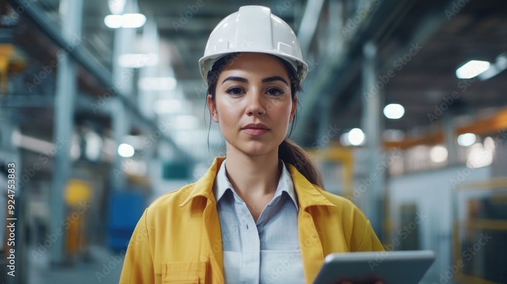 Industrial Worker in Factory Environment Industrial Worker in Factory Environment