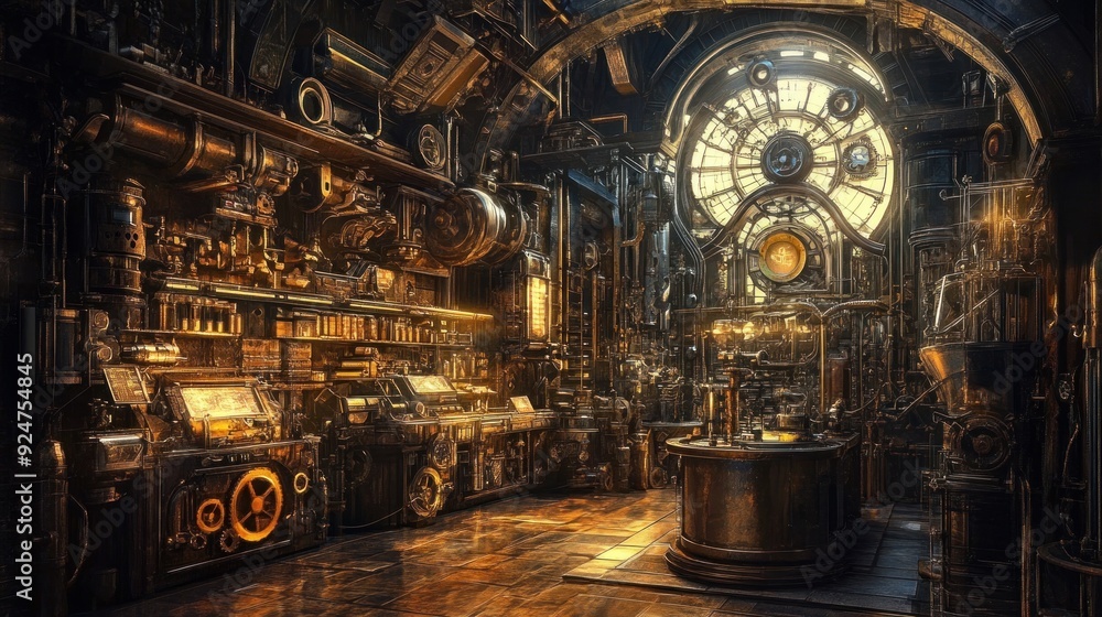 Steampunk Workshop Interior Steampunk Workshop Interior