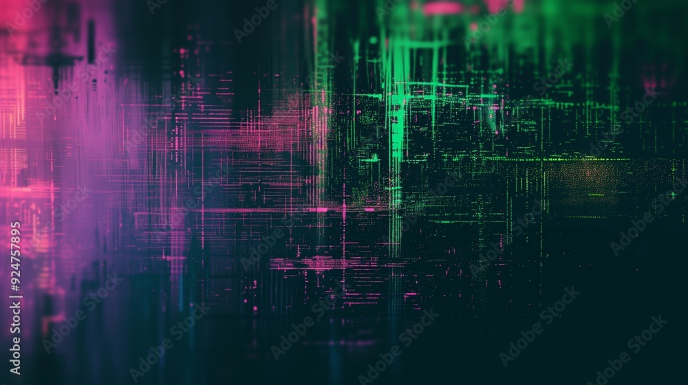 Abstract digital glitch art fusion. Abstract digital glitch art fusion.