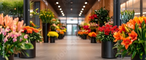 Wallpaper Mural Spring Travel, With Colorful Flowers In Bloom At The Airport Torontodigital.ca