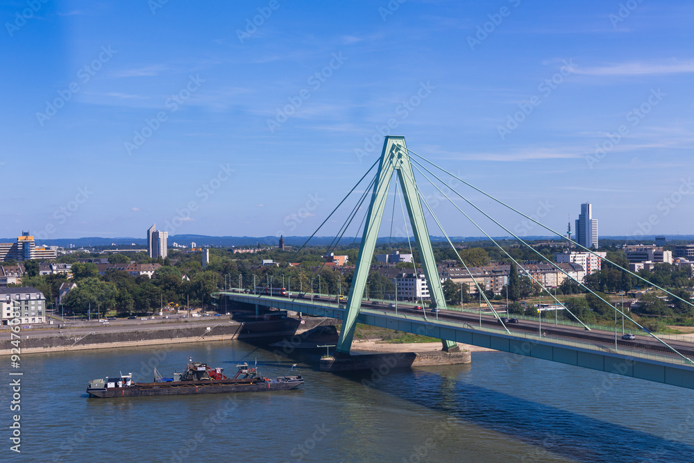 Obraz premium Germany Cologne View of the Rhine