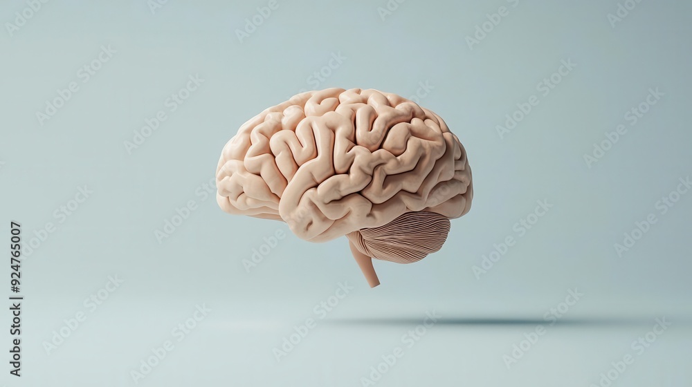 Human brain with layered processes, in-depth analysis, 3D illustration Human brain with layered processes, in-depth analysis, 3D illustration