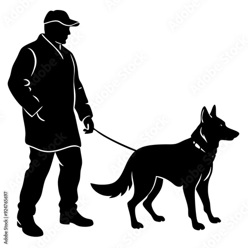 German Shepherd dog svg