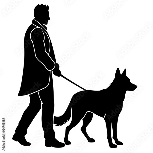 German Shepherd dog svg