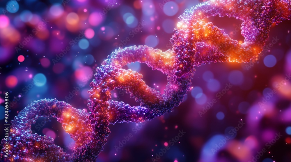 High-Quality HD Image of DNA Molecules High-Quality HD Image of DNA Molecules