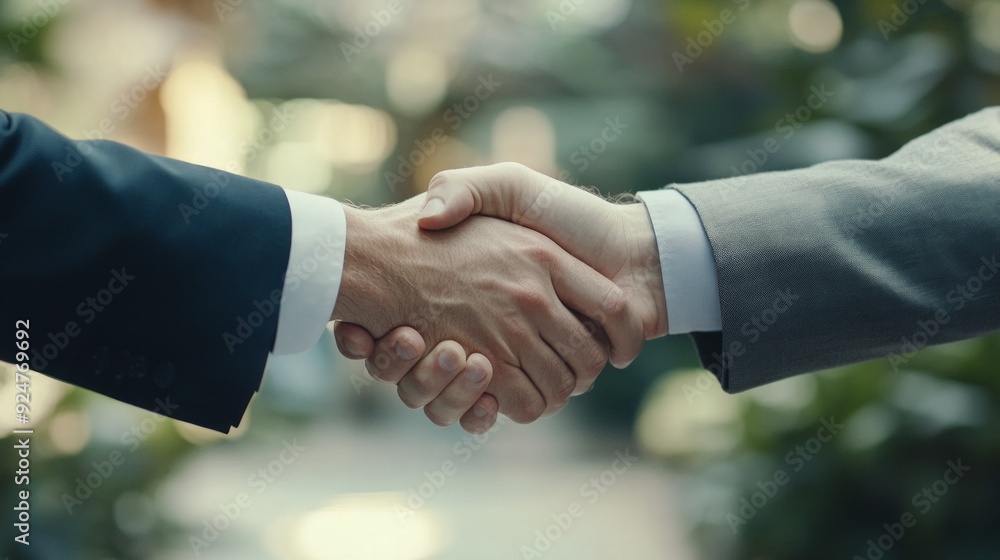 Business Handshake: A Symbol of Agreement and Success Business Handshake: A Symbol of Agreement and Success