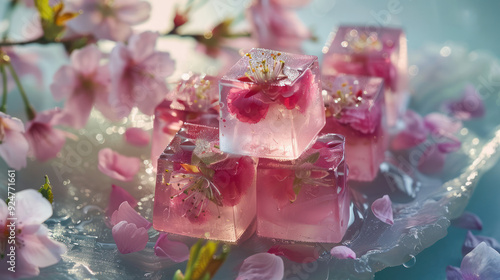 Cherry Blossom Jelly Cubes