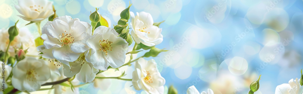 White Wild Roses In Bloom White Wild Roses In Bloom