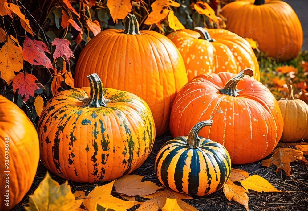 vibrant pumpkin illustrations eye catching fall marketing material featuring colorful designs seasonal themes, autumn, harvest, decoration, graphic, artwork vibrant pumpkin illustrations eye catching fall marketing material featuring colorful designs seasonal themes, autumn, harvest, decoration, graphic, artwork