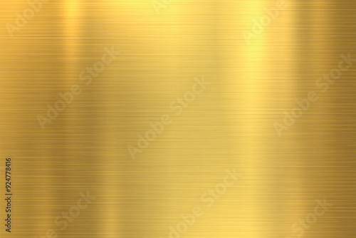 Gold fine brushed steel metal texture background vector illustration