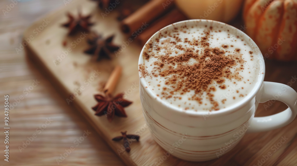 Cinnamon Spiced Latte With Star Anise Cinnamon Spiced Latte With Star Anise