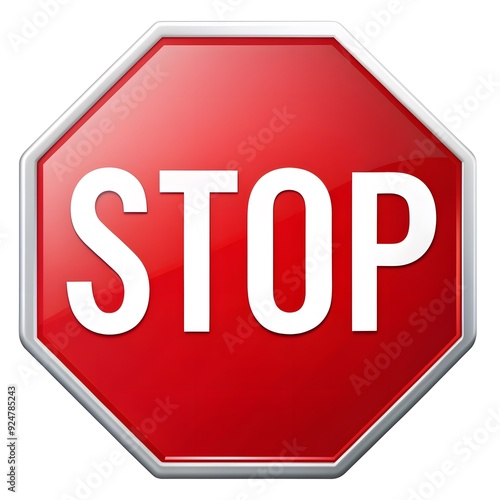 Red stop sign icon