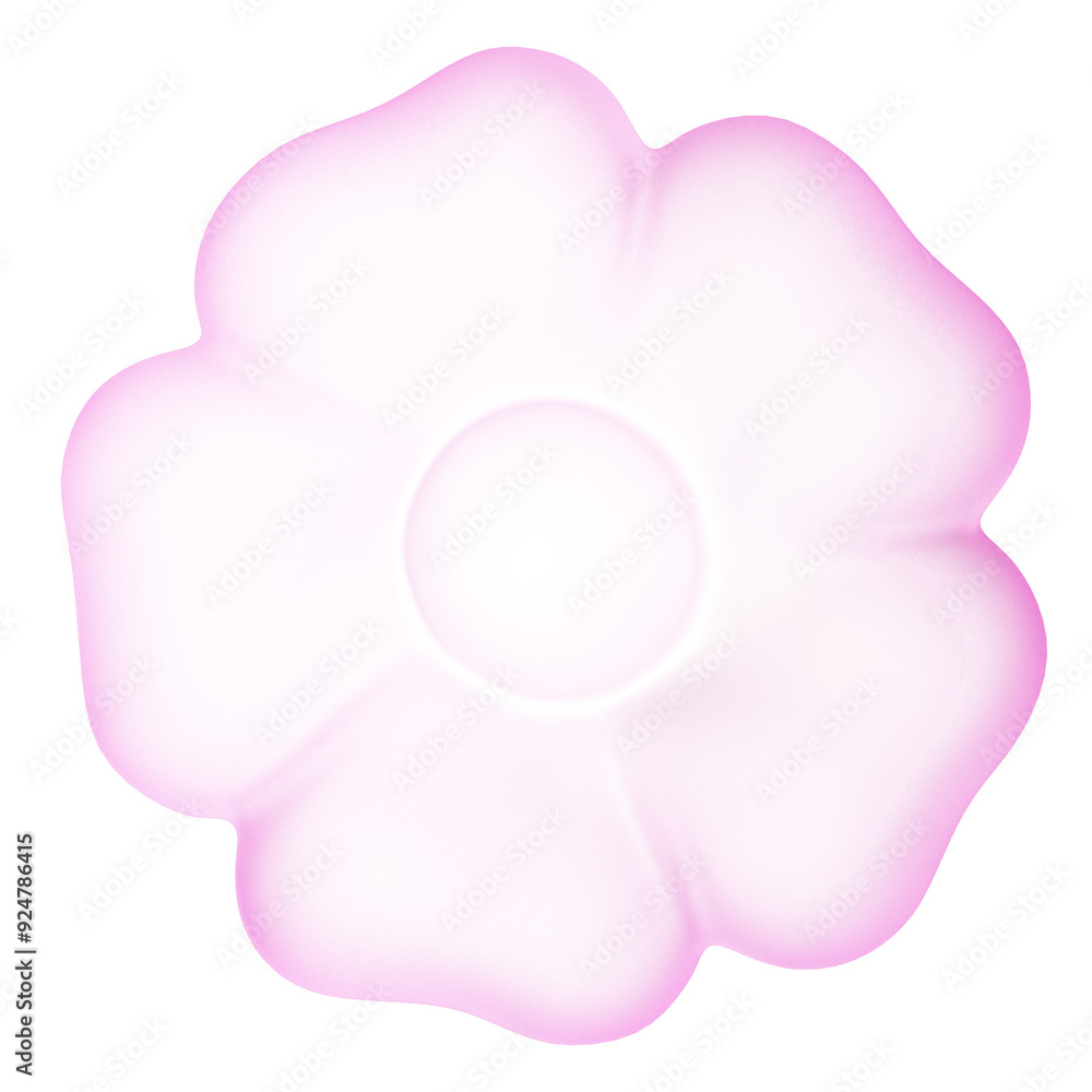 pink flower bubble. commonly used for Valentine’s Day, Mother’s Day, and other special occasions. represent ideas, love and beauty. cute cartoon 3D decoration.