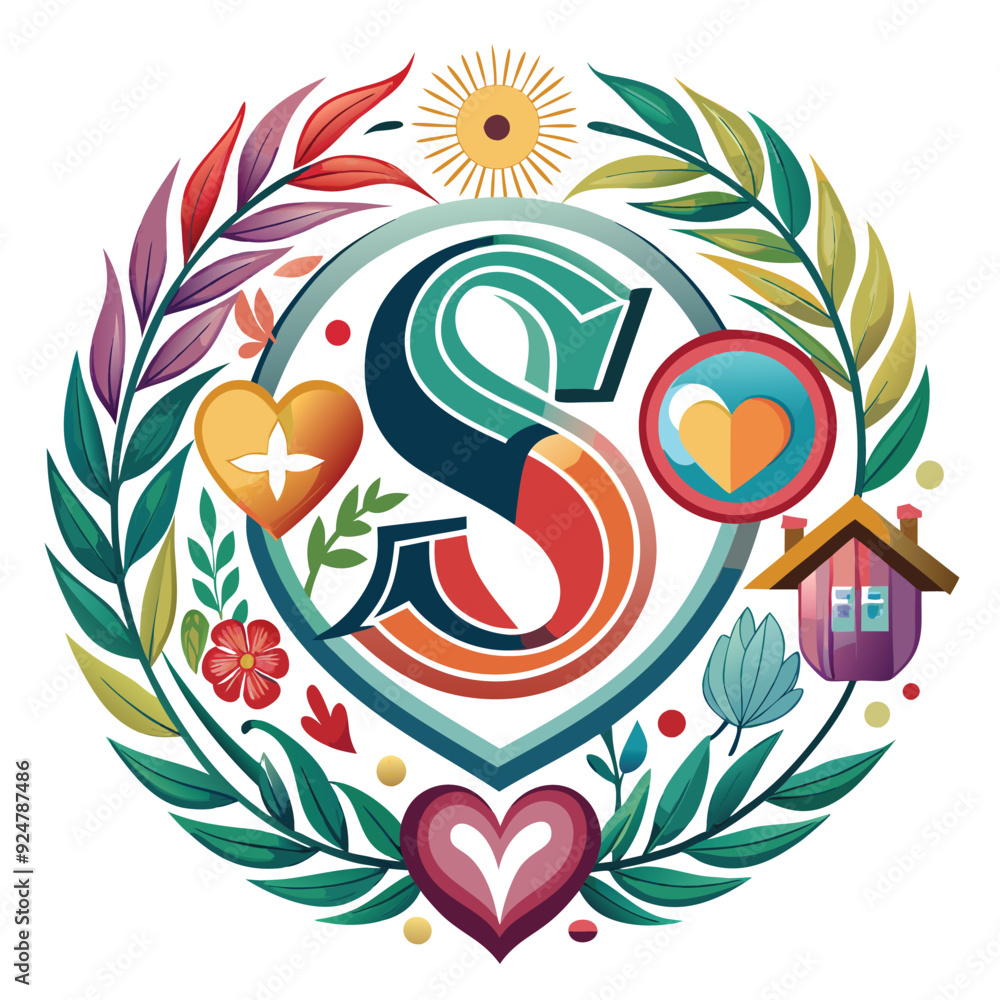 the logo monogram of the letters s the logo monogram of the letters s