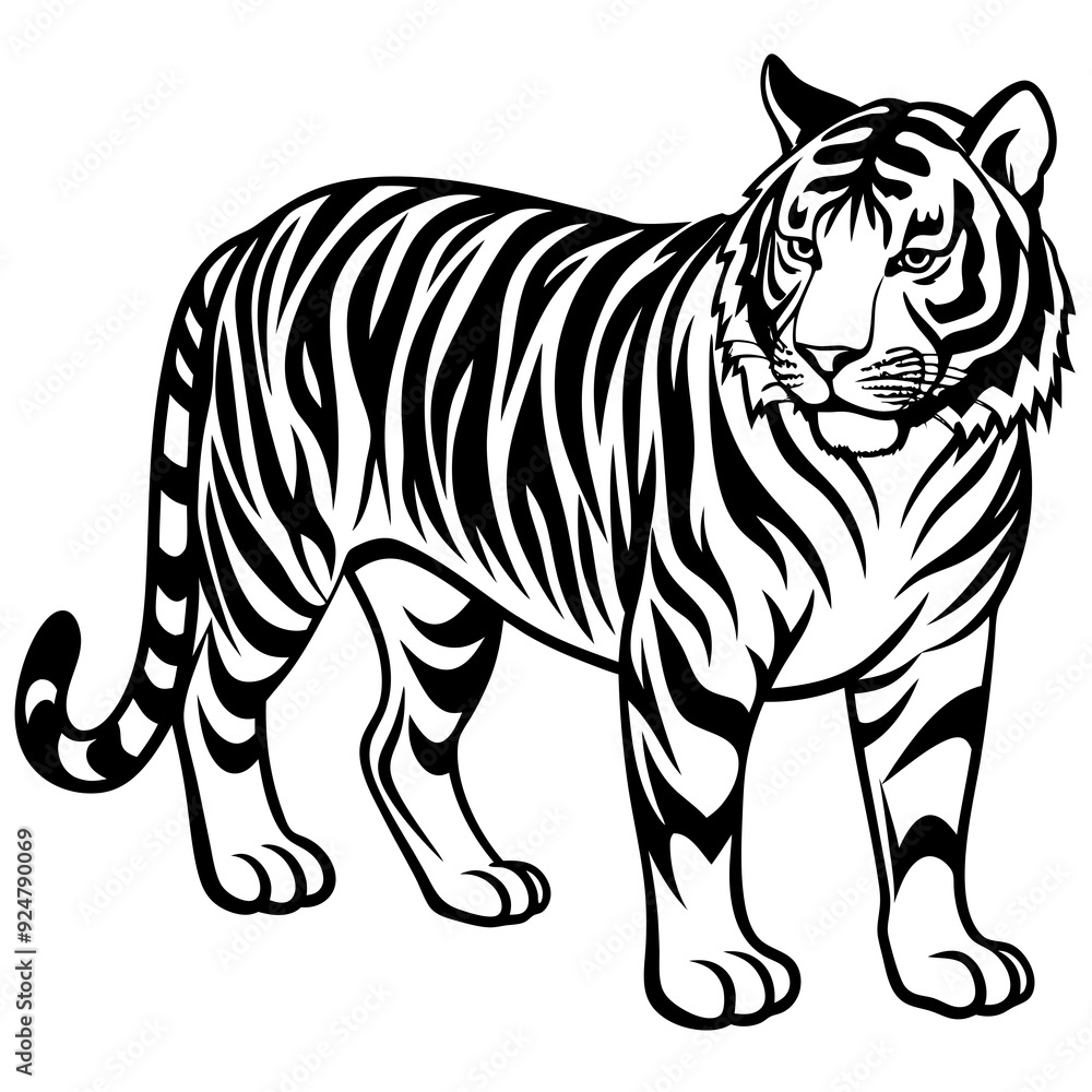 illustration of a tiger illustration of a tiger