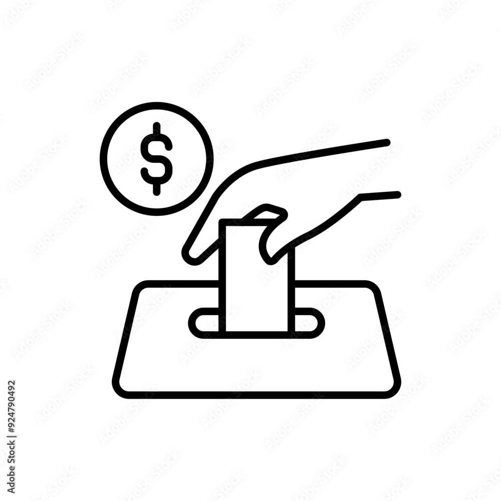 Bribery outline icons, minimalist vector illustration ,simple transparent graphic element .Isolated on white background Bribery outline icons, minimalist vector illustration ,simple transparent graphic element .Isolated on white background