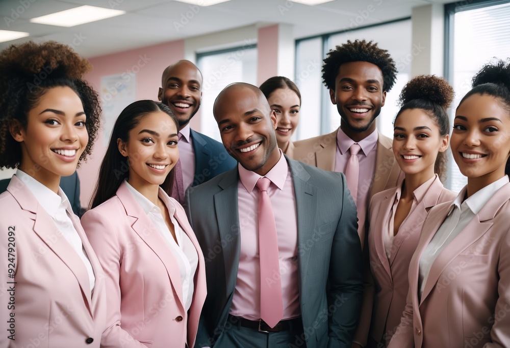 Happy Black Businessman. A happy black business man with people in the background Happy Black Businessman. A happy black business man with people in the background