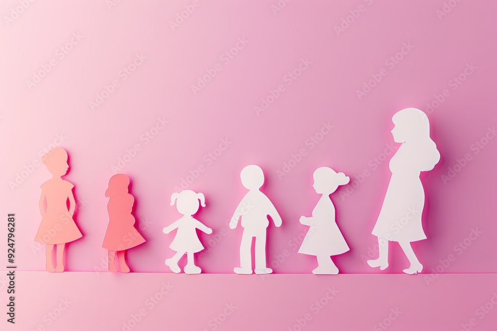 An illustration showing demographic problems and depicting natural population growth. An illustration showing demographic problems and depicting natural population growth.