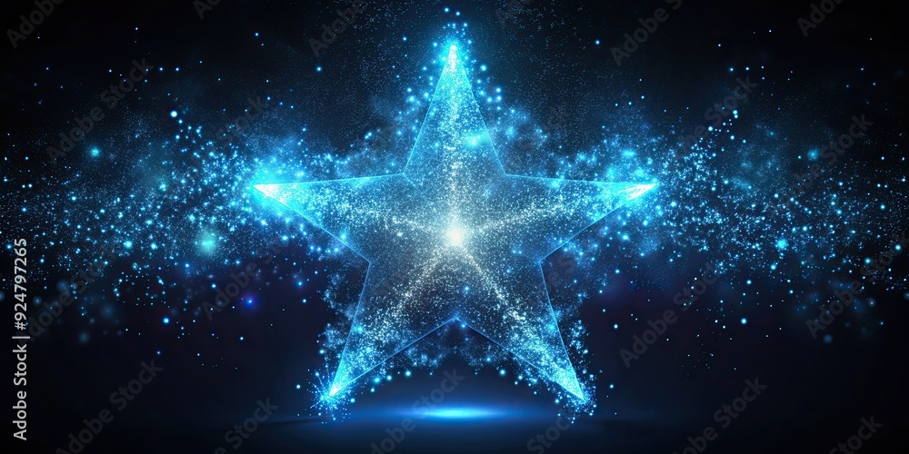 Glowing bluish star particles with faint bloom on black background, star, particles, glowing, blue, bloom Glowing bluish star particles with faint bloom on black background, star, particles, glowing, blue, bloom