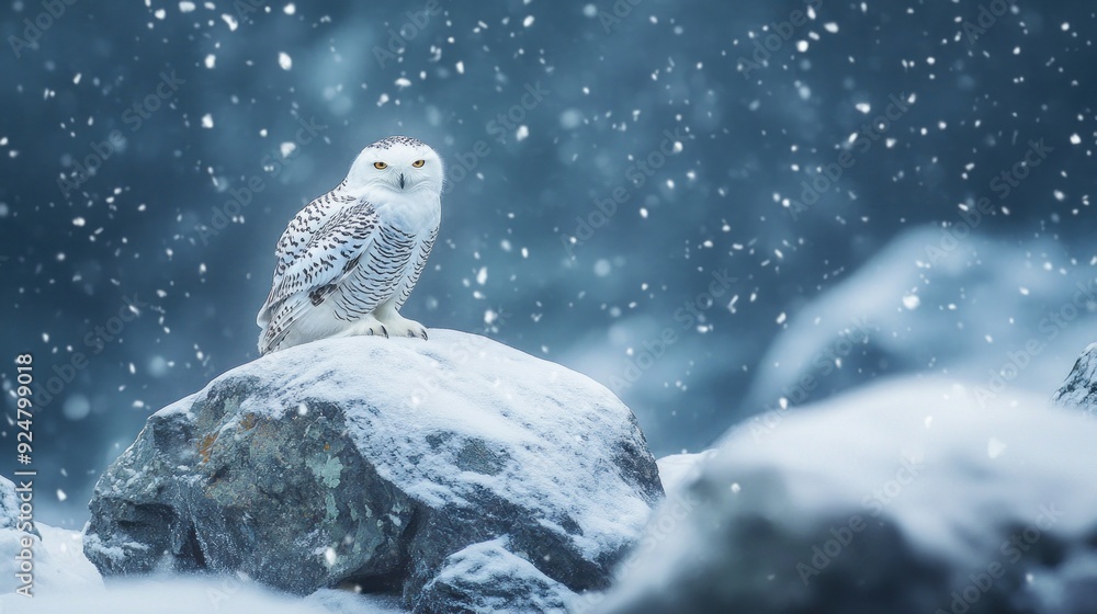 Snowy Owl in Winter Wonderland Snowy Owl in Winter Wonderland