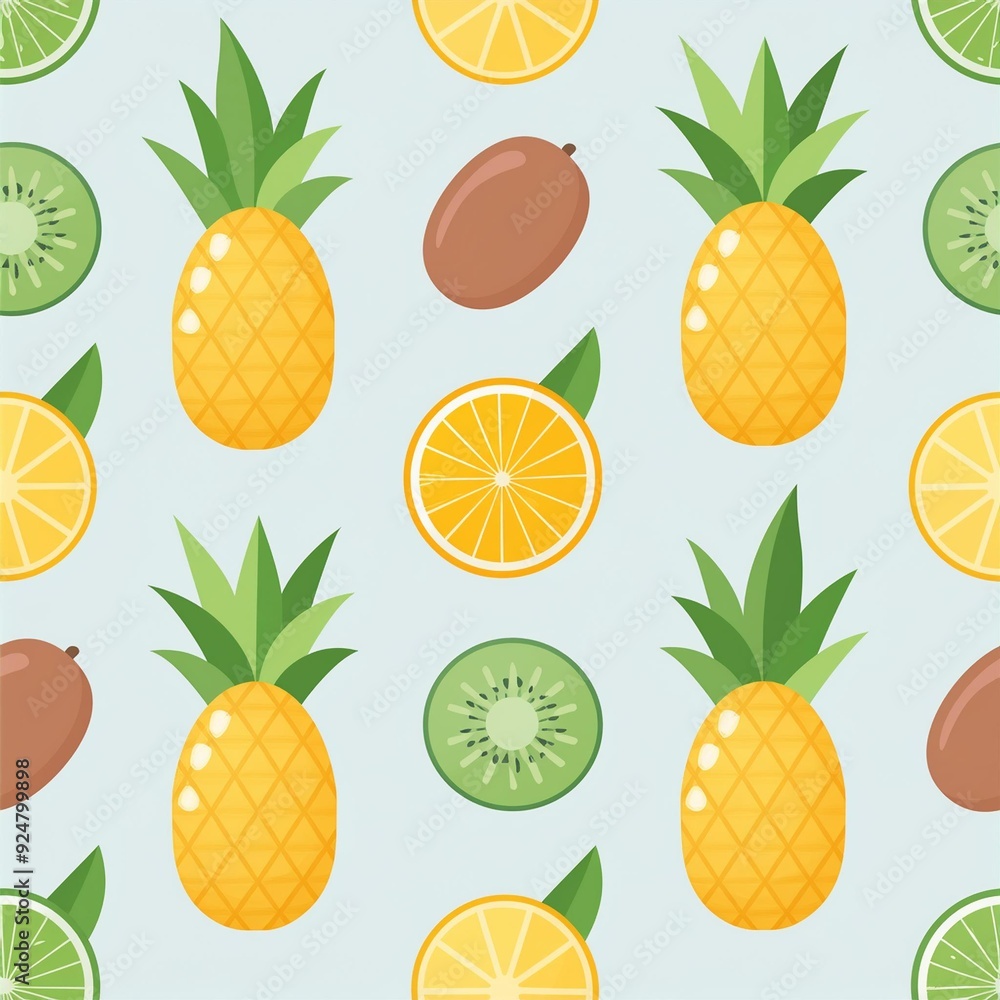 seamless pattern with fruits seamless pattern with fruits
