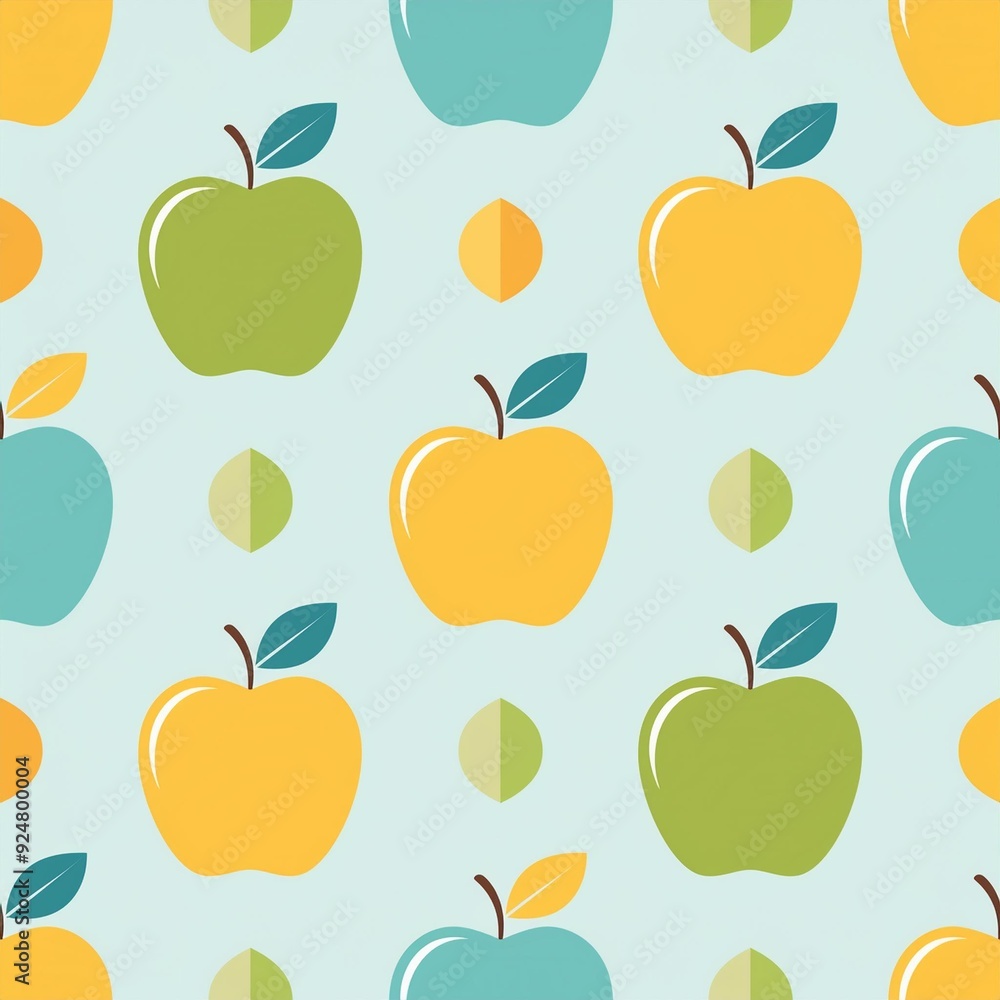 seamless pattern with apples seamless pattern with apples