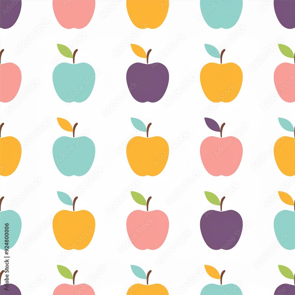 seamless pattern with apples seamless pattern with apples
