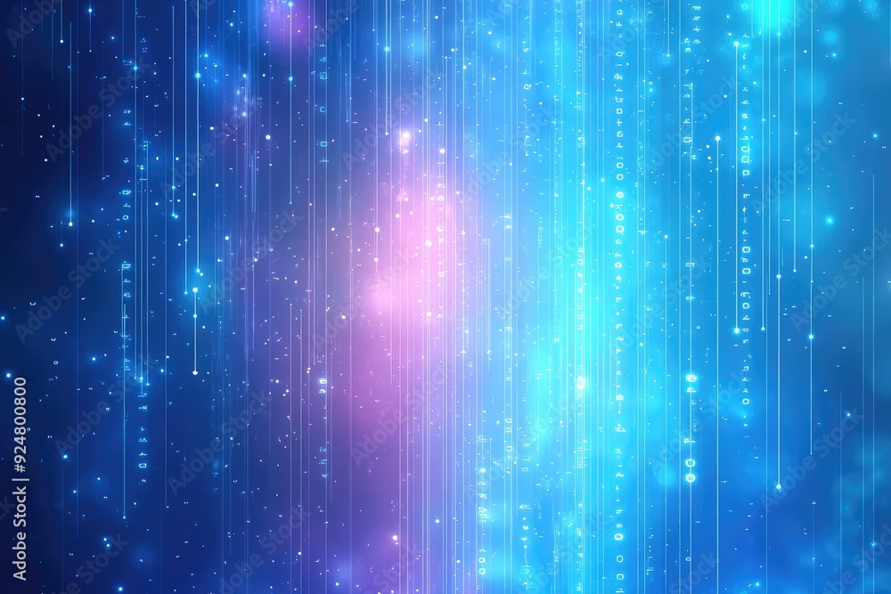 Obraz premium Exploding mixed colors create deep galactic chaos