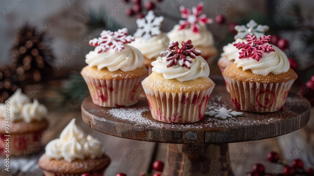 Winter Snowflake Cupcakes Winter Snowflake Cupcakes