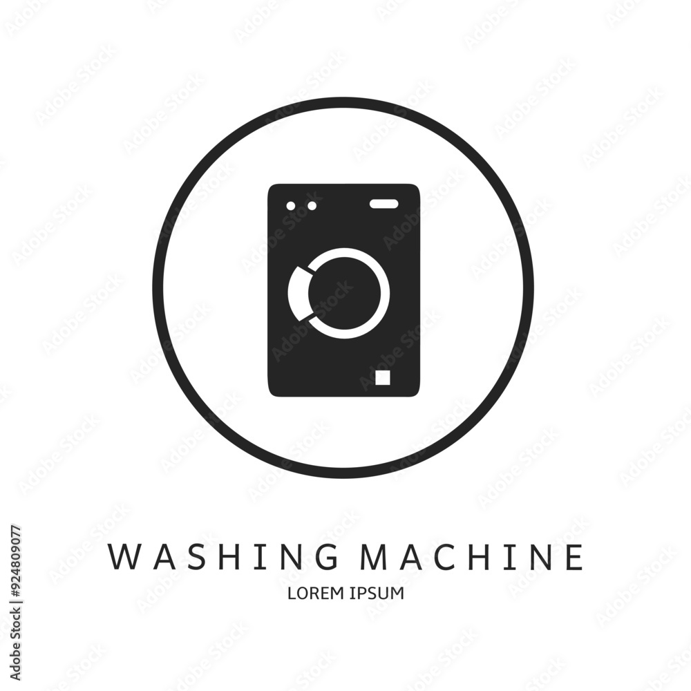 Logo vector design for business. Washing machine logos. Logo vector design for business. Washing machine logos.