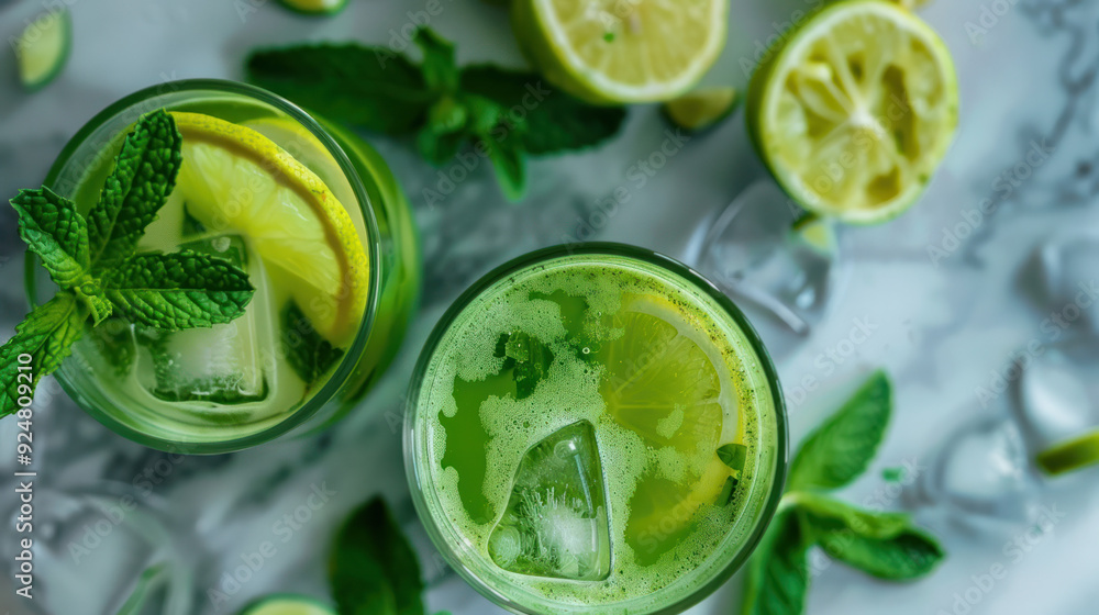 Refreshing Matcha Lemonade With Mint and Lime Refreshing Matcha Lemonade With Mint and Lime