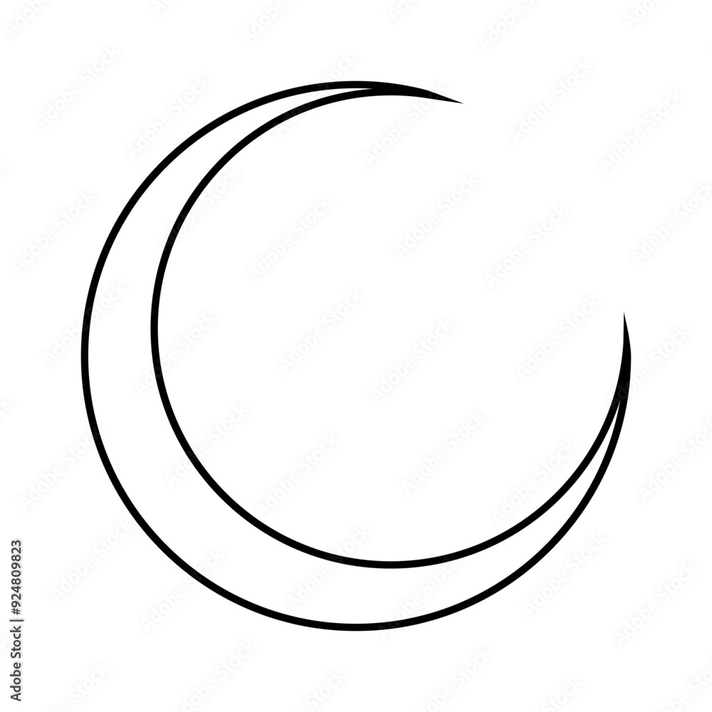 Moon icon vector. Celestial Moon illustration sign. Retro Moon symbol or logo. Moon icon vector. Celestial Moon illustration sign. Retro Moon symbol or logo.