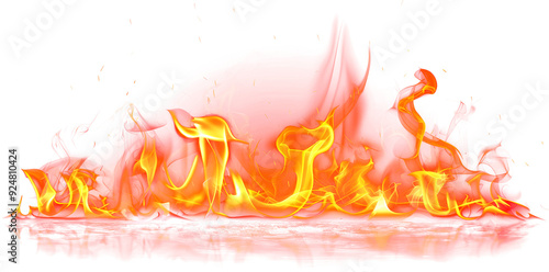 Intense flames dance and flicker against, creating a mesmerizing display of fiery energy. photo