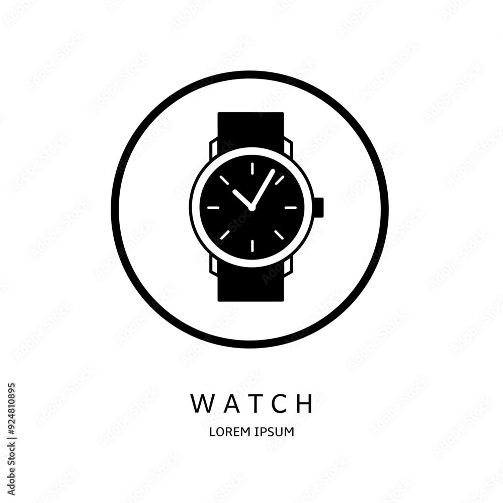 Logo vector design for business. Watch logos. Logo vector design for business. Watch logos.