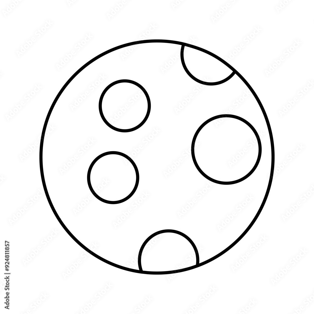 Moon icon vector. Celestial Moon illustration sign. Retro Moon symbol or logo. Moon icon vector. Celestial Moon illustration sign. Retro Moon symbol or logo.