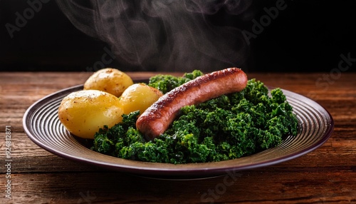 North German kale with sausage photo